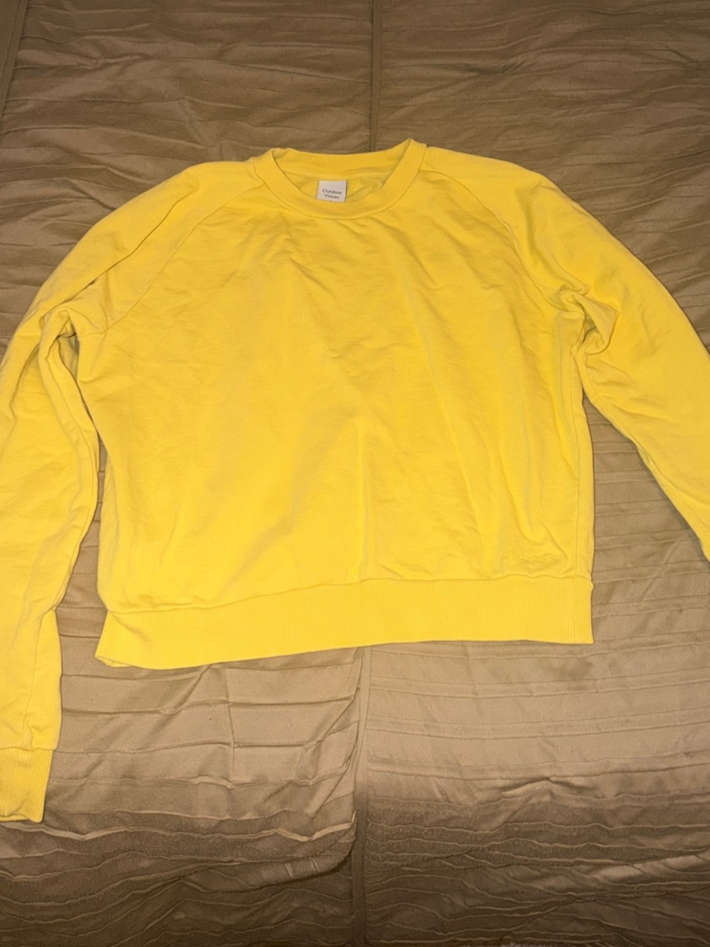 Outdoor Voices Yellow Crewneck Sweater